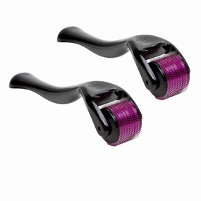 Derma Roller 0.25mm Microneedle Roller for Beard Hair Skin Face (Pack of 02 Pcs)