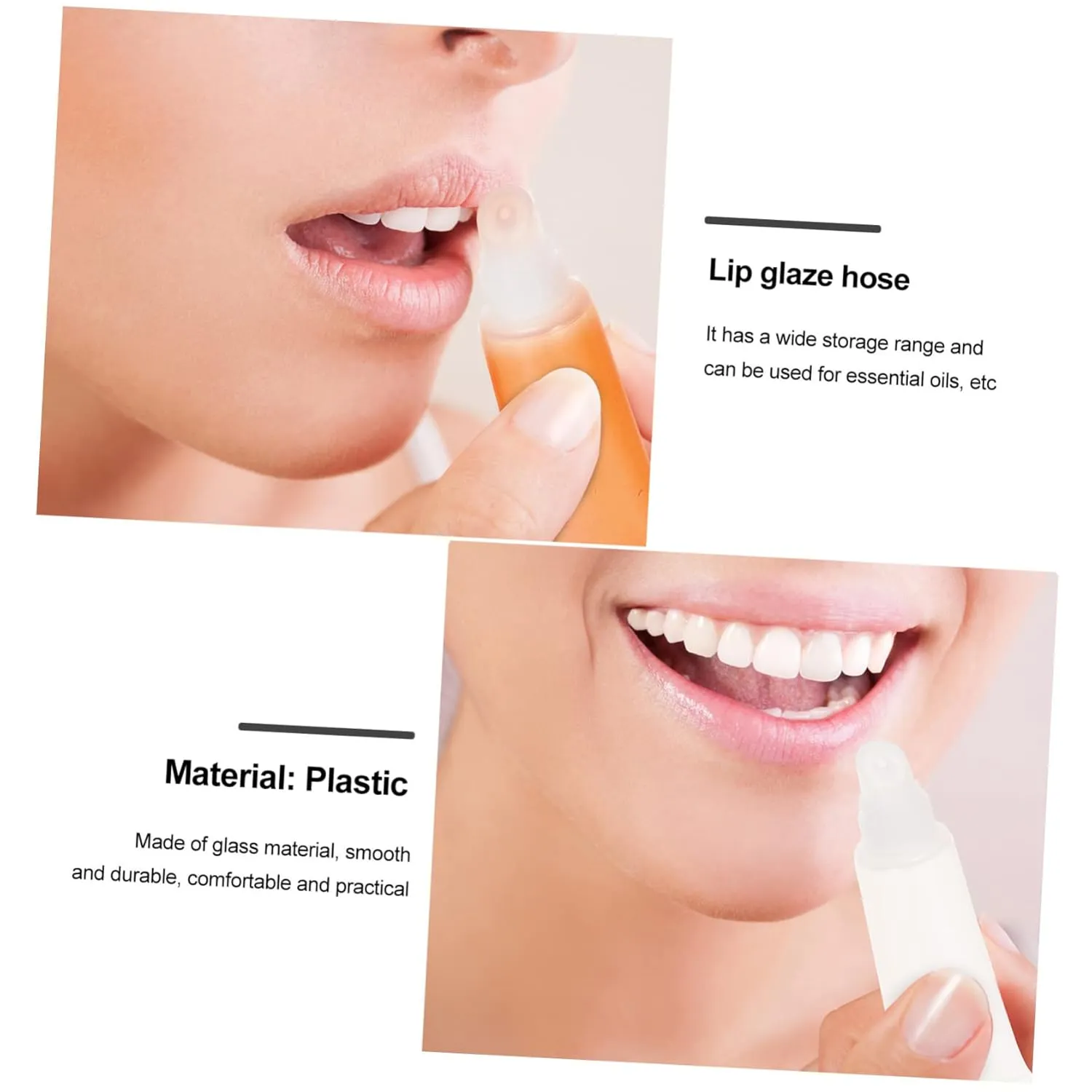 Didiseaon 30pcs Empty Lip Gloss Tubes Lightweight Refillable Lip Glazes Bottles Containers for Travel Practical Design for and Personal Use