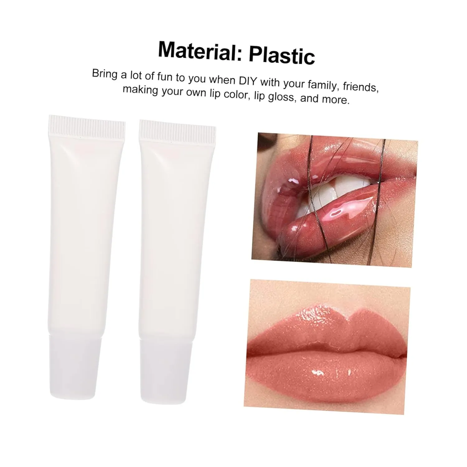 Didiseaon 30pcs Empty Lip Gloss Tubes Lightweight Refillable Lip Glazes Bottles Containers for Travel Practical Design for and Personal Use