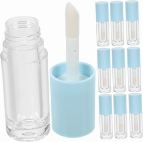DIY Lip Gloss Tubes 14pcs Refillable Plastic Containers with Wand Clear