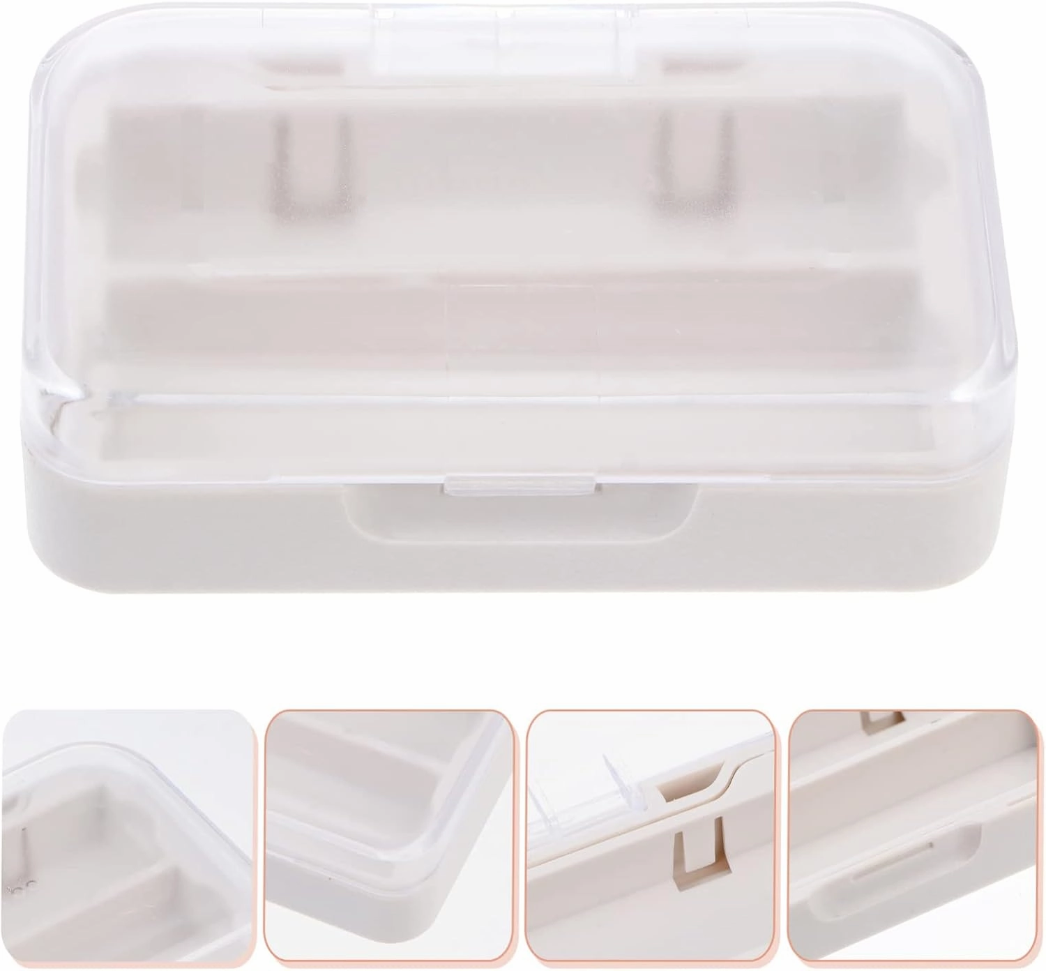 DOITOOL Clear Lip Gloss 3pcs Box Lipstick Storage Box Dressing Container Clear Lipstick Holder Desktop Organizer Table Nail