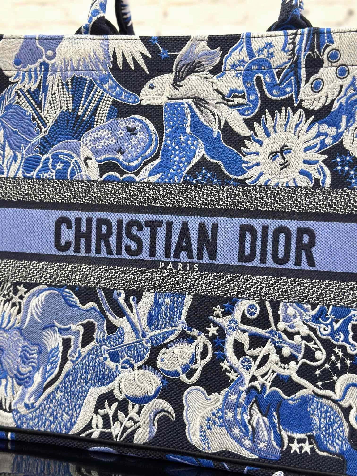 DR526 Medium Dior Book Tote / HIGHEST QUALITY VERSION / 14 x 11 x 6.5 inches