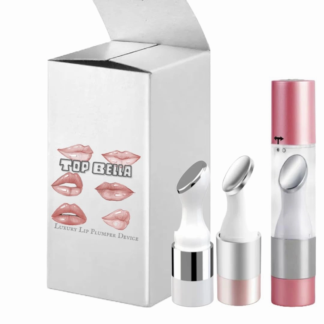 Electric Lip Plumper Lip Massager Tool Electric Lip Pen Device Lip Wrinkle Remover Natural Lip Plumper Tool Lip Filler Lip Suction Lip Enhancer Machine Lip Enhancer Lip Balm Infusor (White)