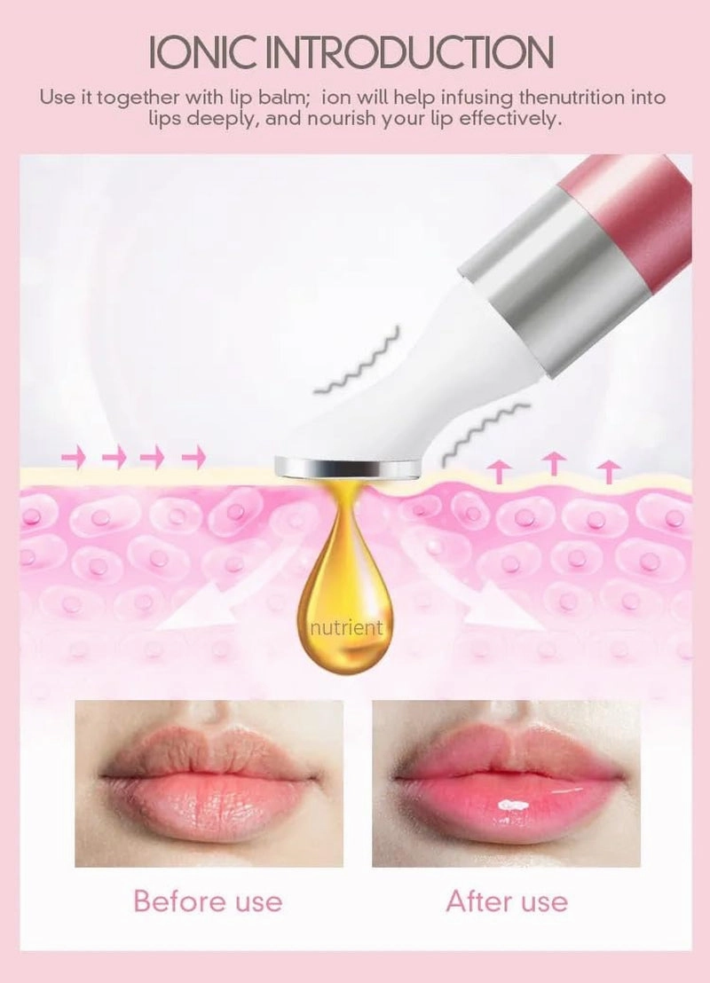 Electric Lip Plumper Lip Massager Tool Electric Lip Pen Device Lip Wrinkle Remover Natural Lip Plumper Tool Lip Filler Lip Suction Lip Enhancer Machine Lip Enhancer Lip Balm Infusor (White)