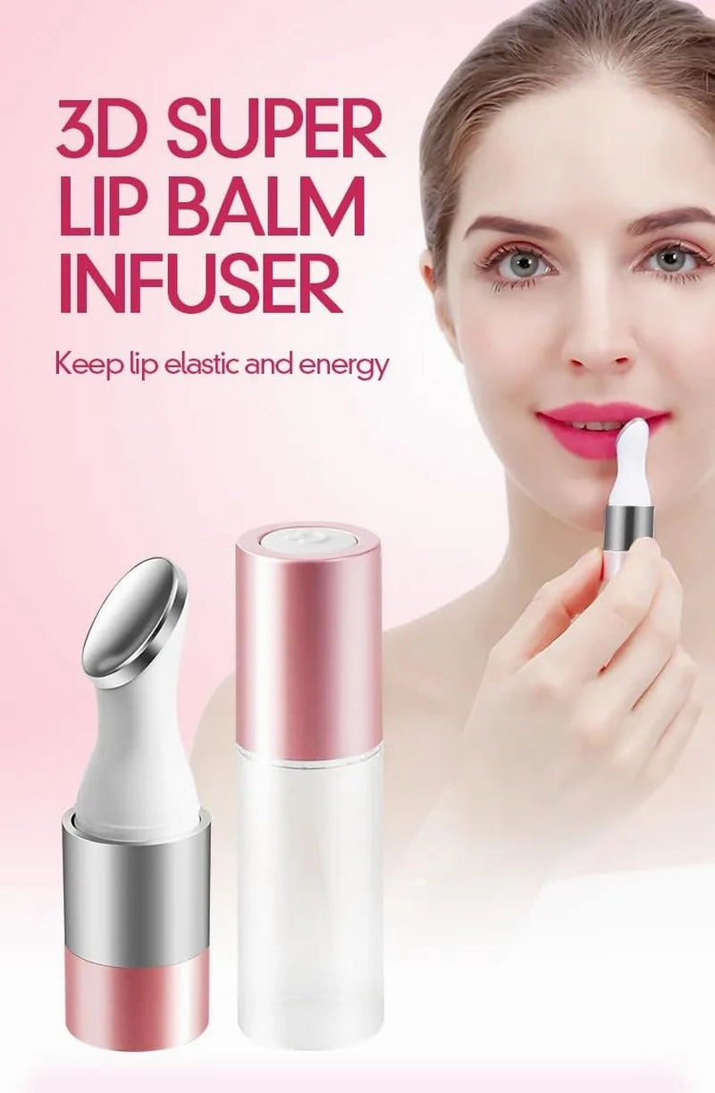 Electric Lip Plumper Lip Massager Tool Electric Lip Pen Device Lip Wrinkle Remover Natural Lip Plumper Tool Lip Filler Lip Suction Lip Enhancer Machine Lip Enhancer Lip Balm Infusor (White)