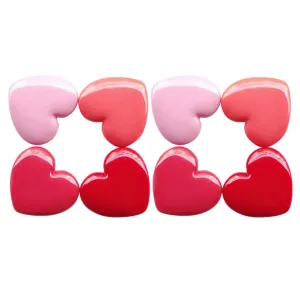 Empty Eyeshadow Palette Lip Balm Containers Small Sample Containers Heart Shaped Empty Plastic Refillable Eye Shadow Dispenser with Mirror Travel Containers 8PCS/641