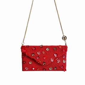 Envelope Flower Bag - Red