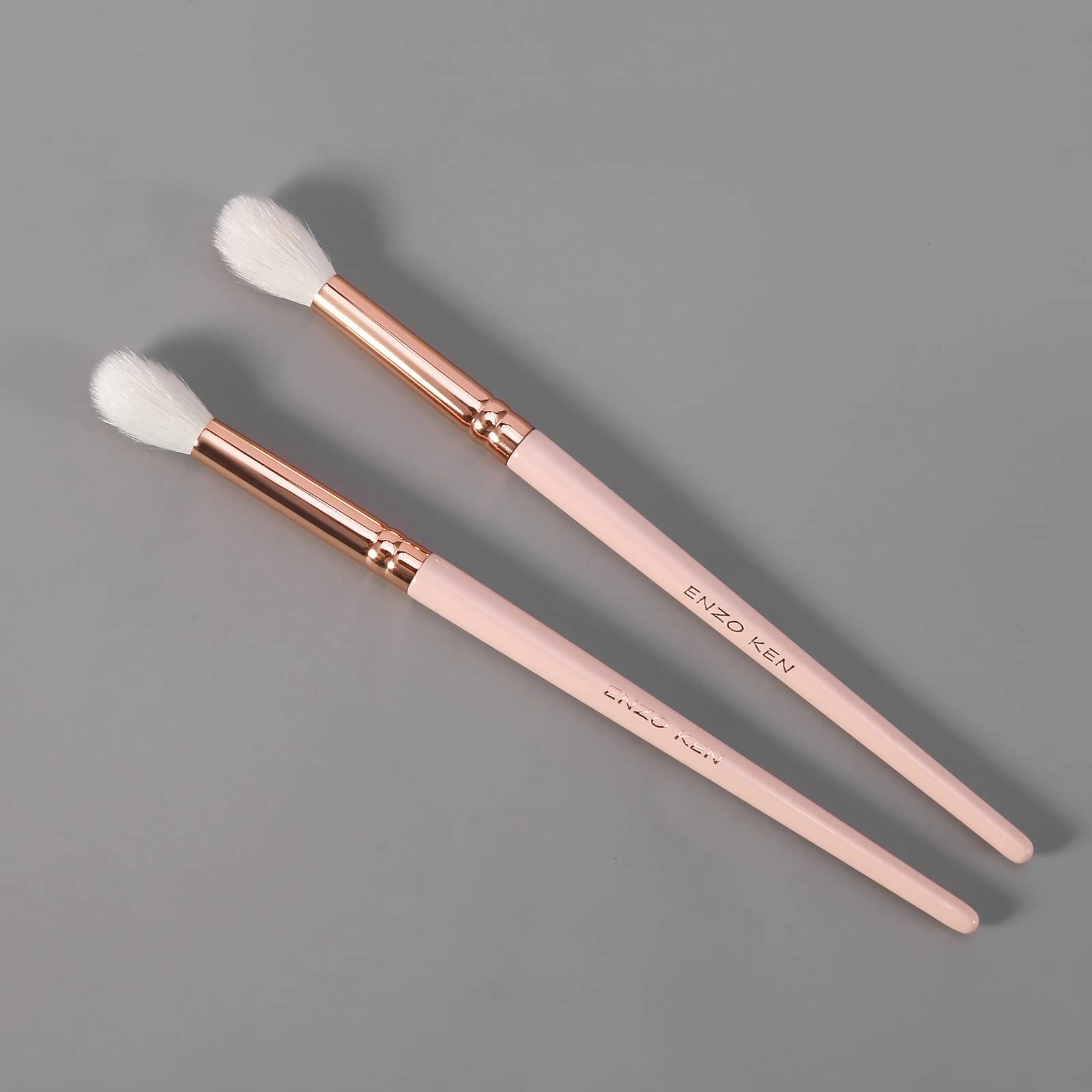 ENZO KEN Natural Goat Hair Eyeshadow Brush, Large Blending Eye Shadow Brush, Eye Shadow Blending Brush, Eye Blending Brush, Small Nose Contour Brush, Single Natural Hair Makeup Brush, Smudge Eye Brush