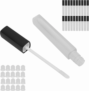 EVTSCAN 20Pcs Lip Gloss Tubes, Clear Plastic Empty Refillable Balm Bottle Containers for Lip Gloss,4.5ML
