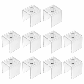 EXCEART Lipstick Mold Holder 10 Pieces Clear Plastic Single Hole Lipstick Stand for Homemade, Easy to Use and Reusable