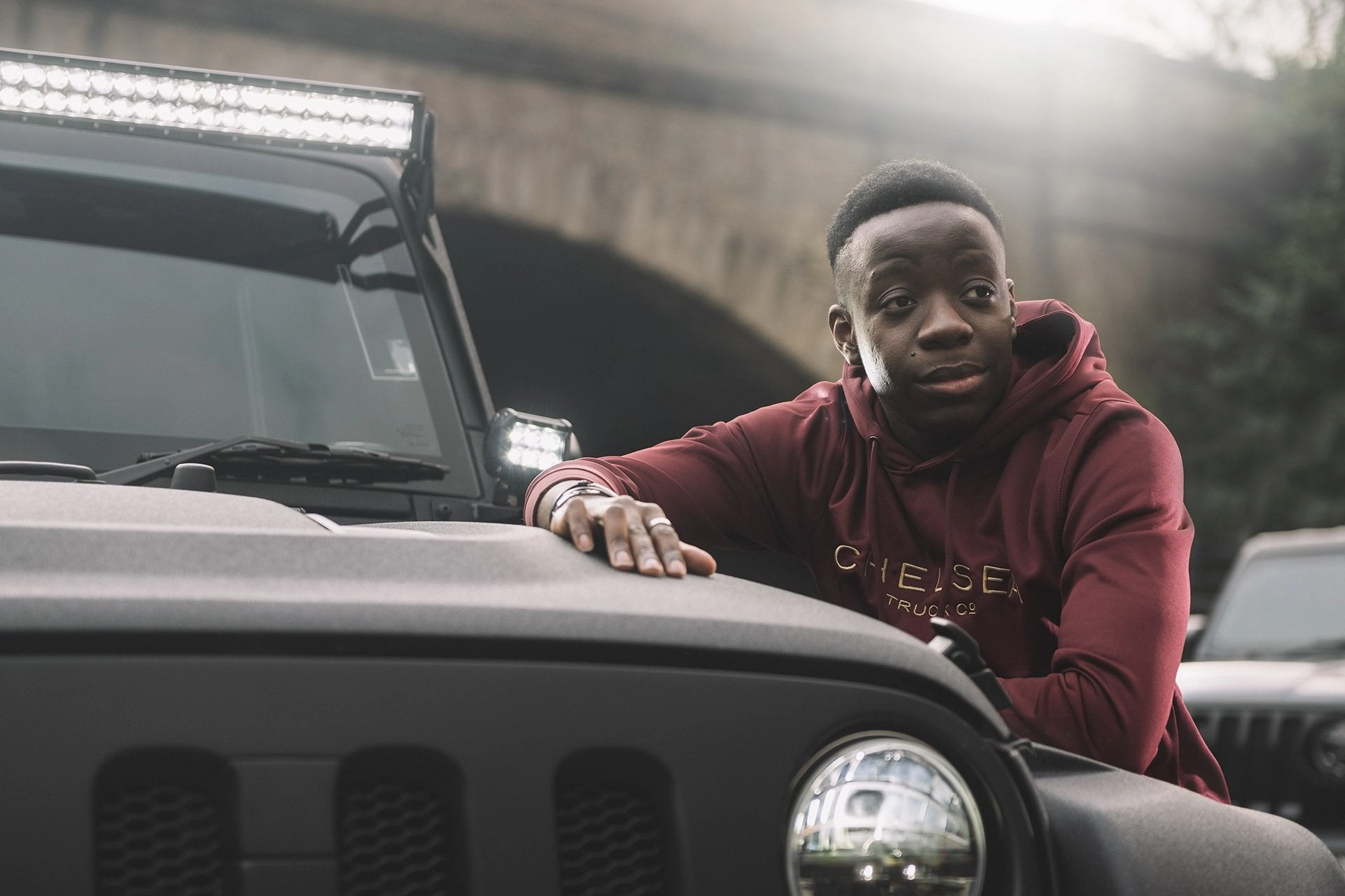Exclusive Special Edition Chelsea Truck Co Hoodie - Red with Gold Embroidery