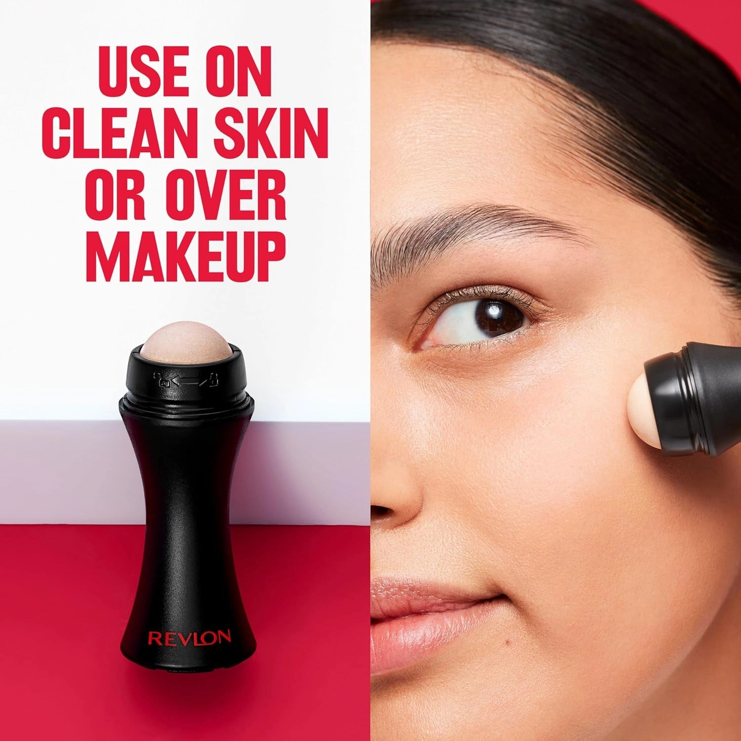 Face Roller, Oily Skin Control for Makeup, Oil Absorbing, Volcanic Reusable Facial Skincare Tool for At-Home or On-The-Go Mini Massage, 1 Count