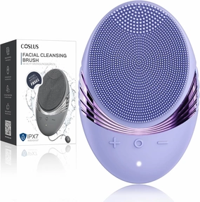 Face Scrubber Facial Cleansing Brush :  Portable Silicone Waterproof Rechargeable Face Wash Brush, 5 Cleansing Modes, Electric Deep Cleaning for Men & Women, Removing Blackhead, Exfoliating