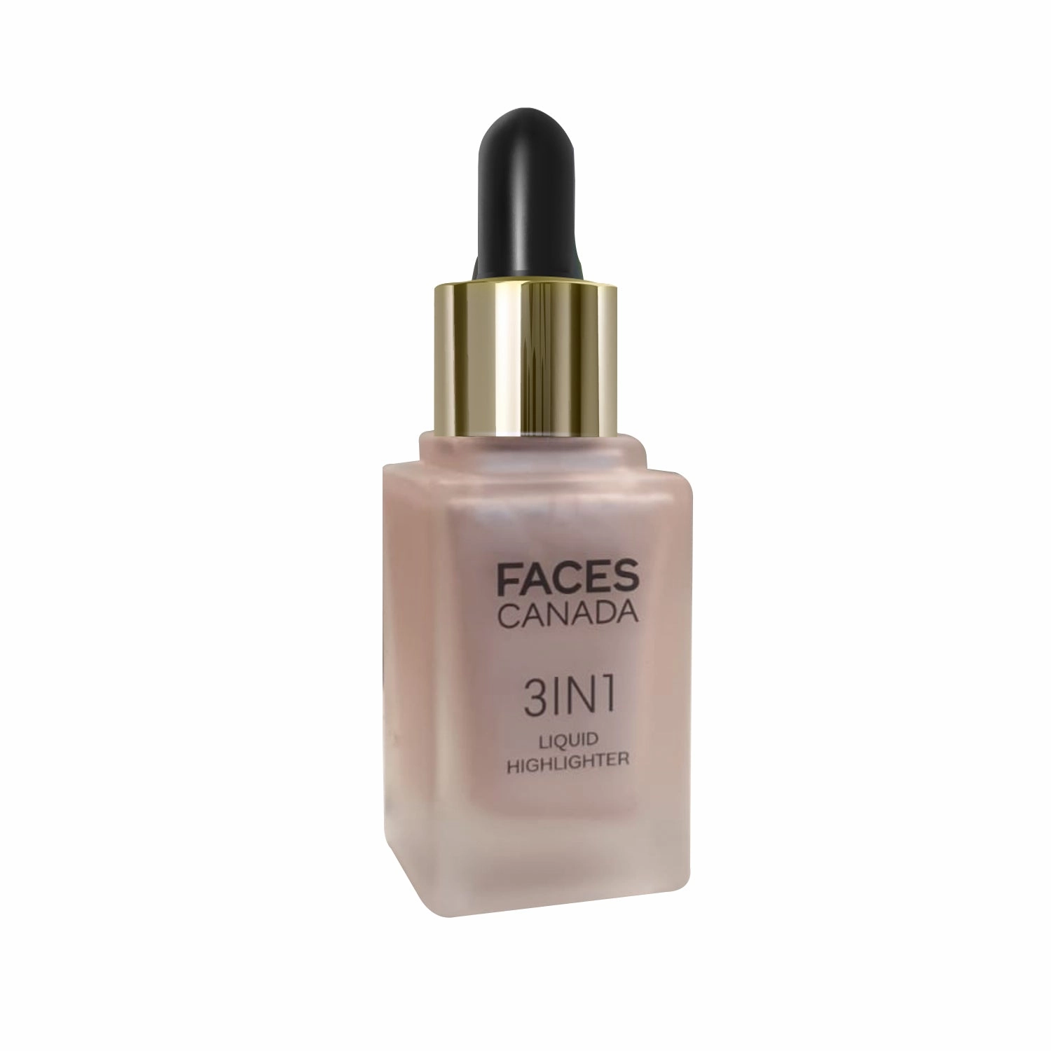 FACES CANADA 3 in 1 Liquid Highlighter – Rose Gold 03 18 ml | Primer | Highlighter | Strobe Serum | Luminous Finish | Lightweight Formula | Hydrating | Long Lasting Glow | Easily Blendable