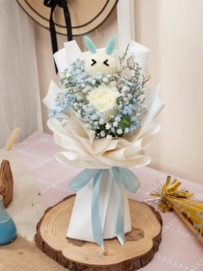 Farm Bunny (White Rose)