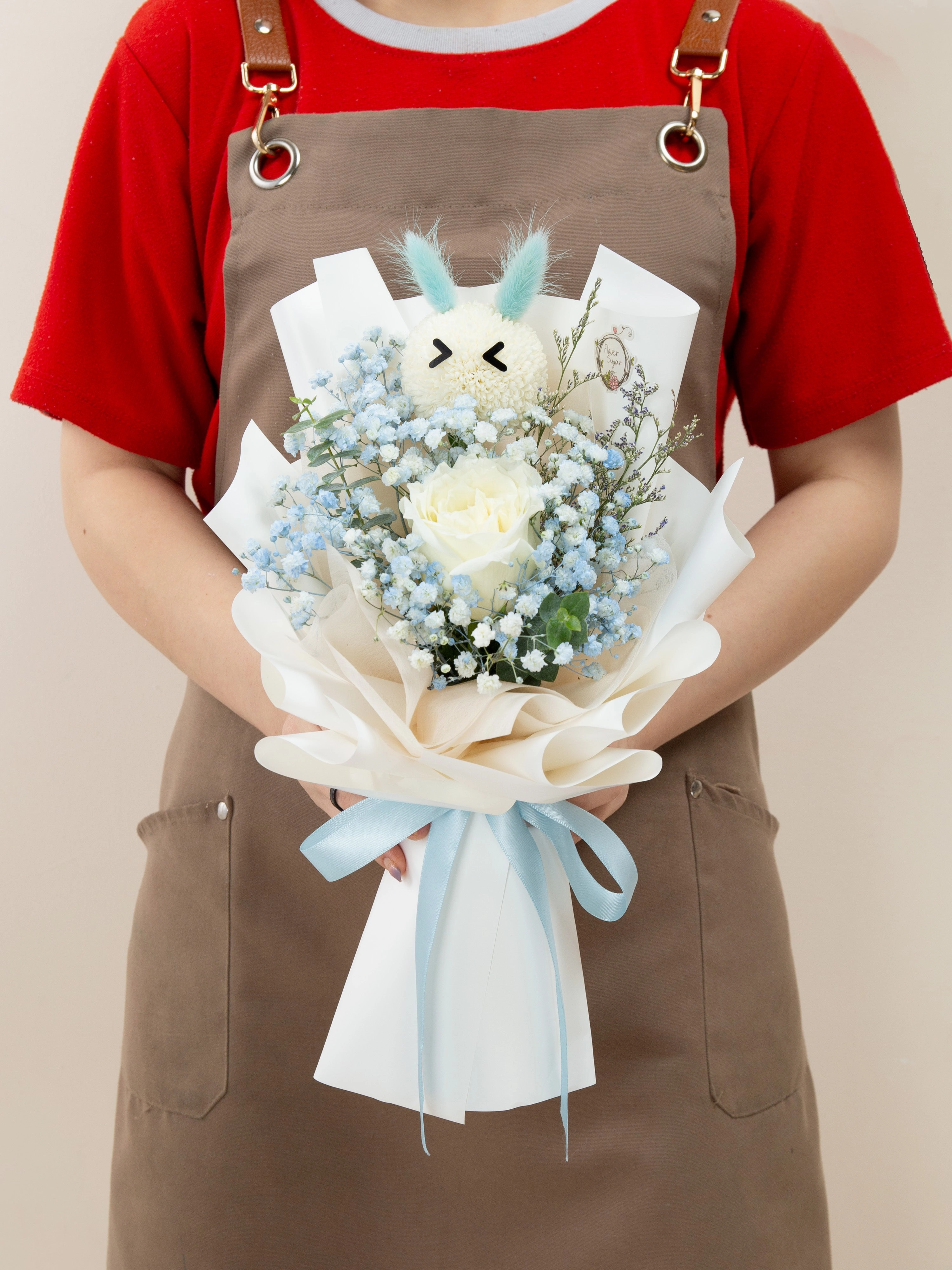Farm Bunny (White Rose)