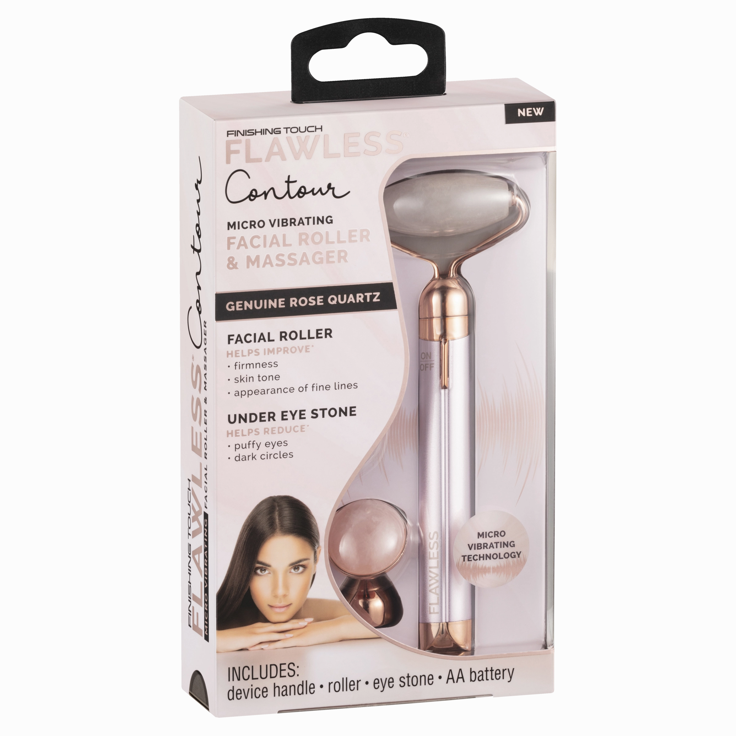 Finishing Touch Flawless Contour Micro Vibrating Facial Roller & Massager