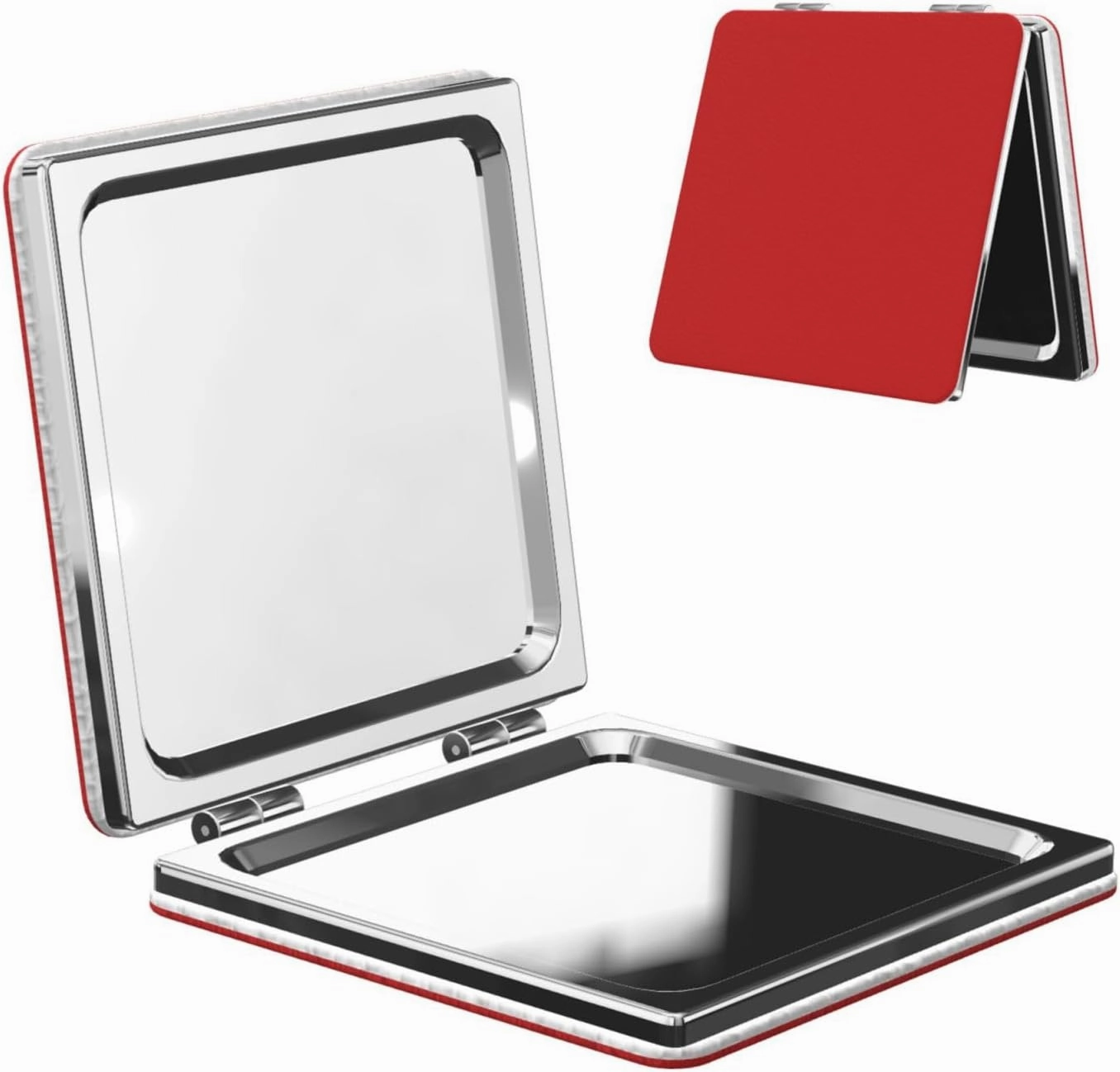 Flag of Timor-Leste Makeup Mirror Portable Folding Mini Mirror Double Sided Travel Makeup Mirror Square Handheld Pocket Mirror