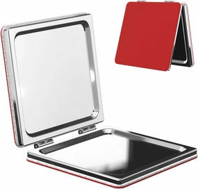 Flag of Timor-Leste Makeup Mirror Portable Folding Mini Mirror Double Sided Travel Makeup Mirror Square Handheld Pocket Mirror