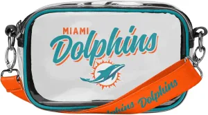 FOCO NFL Team Logo Monty Script Clear Crossbody Bag