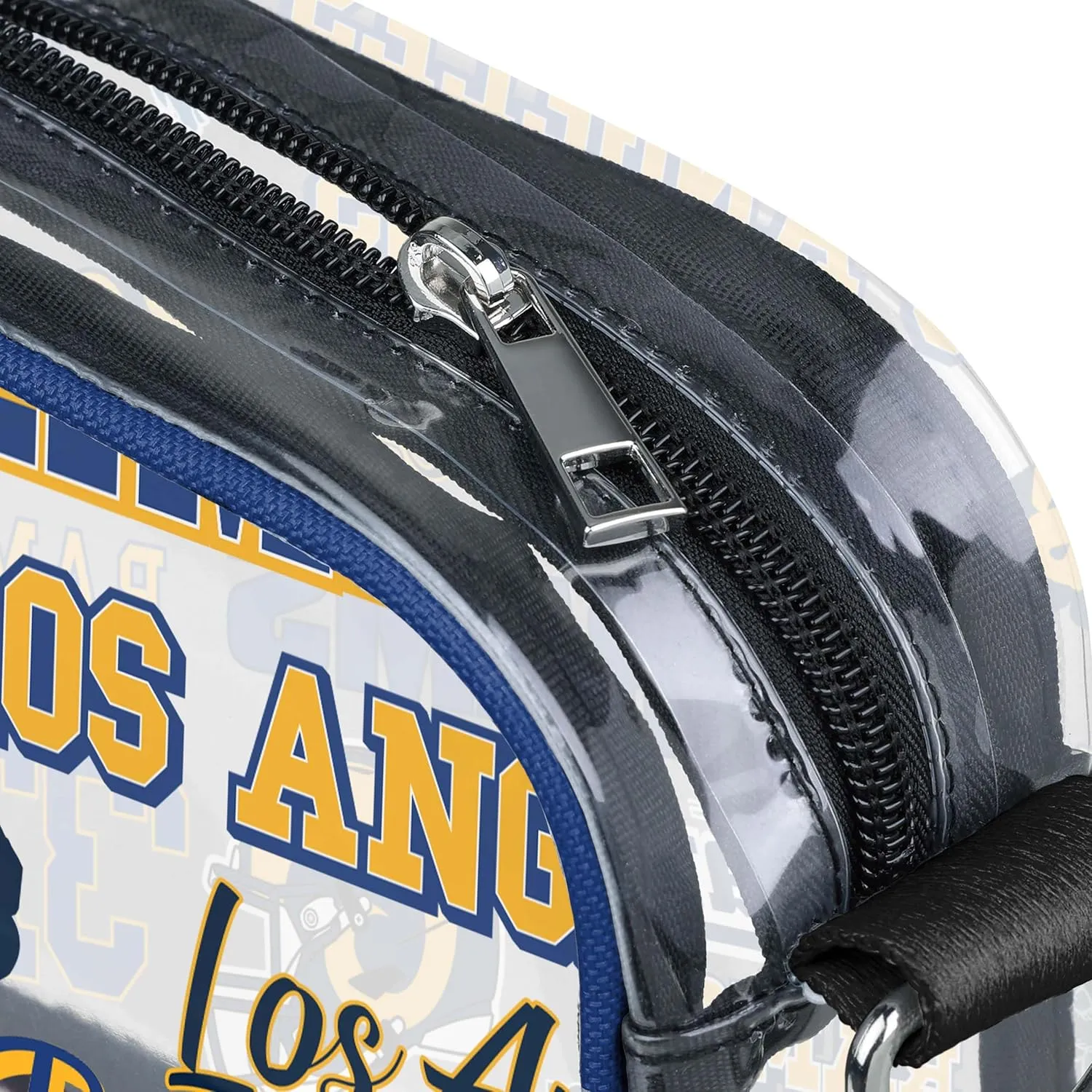 FOCO NFL Team Logo Retro Print Clear Crossbody Bag