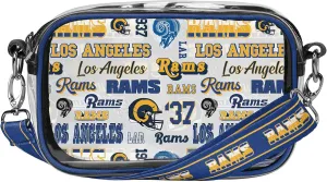 FOCO NFL Team Logo Retro Print Clear Crossbody Bag