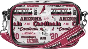 FOCO NFL Team Logo Retro Print Clear Crossbody Bag
