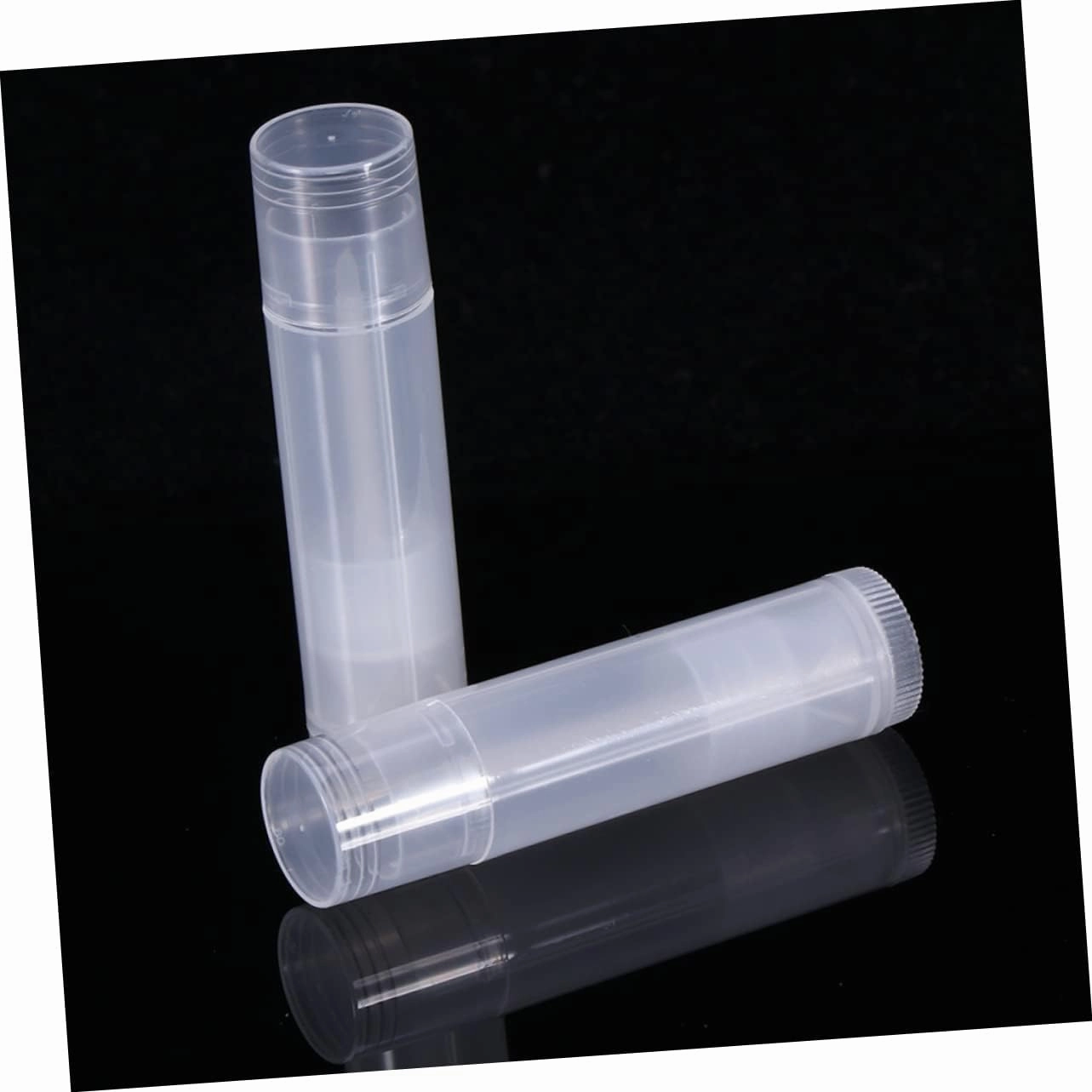 FRCOLOR 100pcs in Bulk Clear Container Clear Lipglosses Plastic Lip Balm Containers Lip Gloss Tubes Refillable Lipstick Container Lipstick Tube Wax Tube Plastic Cap Lip Balm Tube