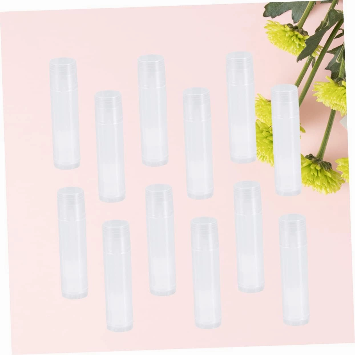 FRCOLOR 100pcs in Bulk Clear Container Clear Lipglosses Plastic Lip Balm Containers Lip Gloss Tubes Refillable Lipstick Container Lipstick Tube Wax Tube Plastic Cap Lip Balm Tube