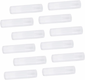 FRCOLOR 100pcs in Bulk Clear Container Clear Lipglosses Plastic Lip Balm Containers Lip Gloss Tubes Refillable Lipstick Container Lipstick Tube Wax Tube Plastic Cap Lip Balm Tube
