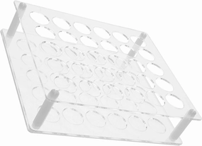 FRCOLOR Acrylic Lipstick Holder 30 Sockets Clear Makeup Rack Display Stand Storage Box for Lipsticks Lip Gloss Brush
