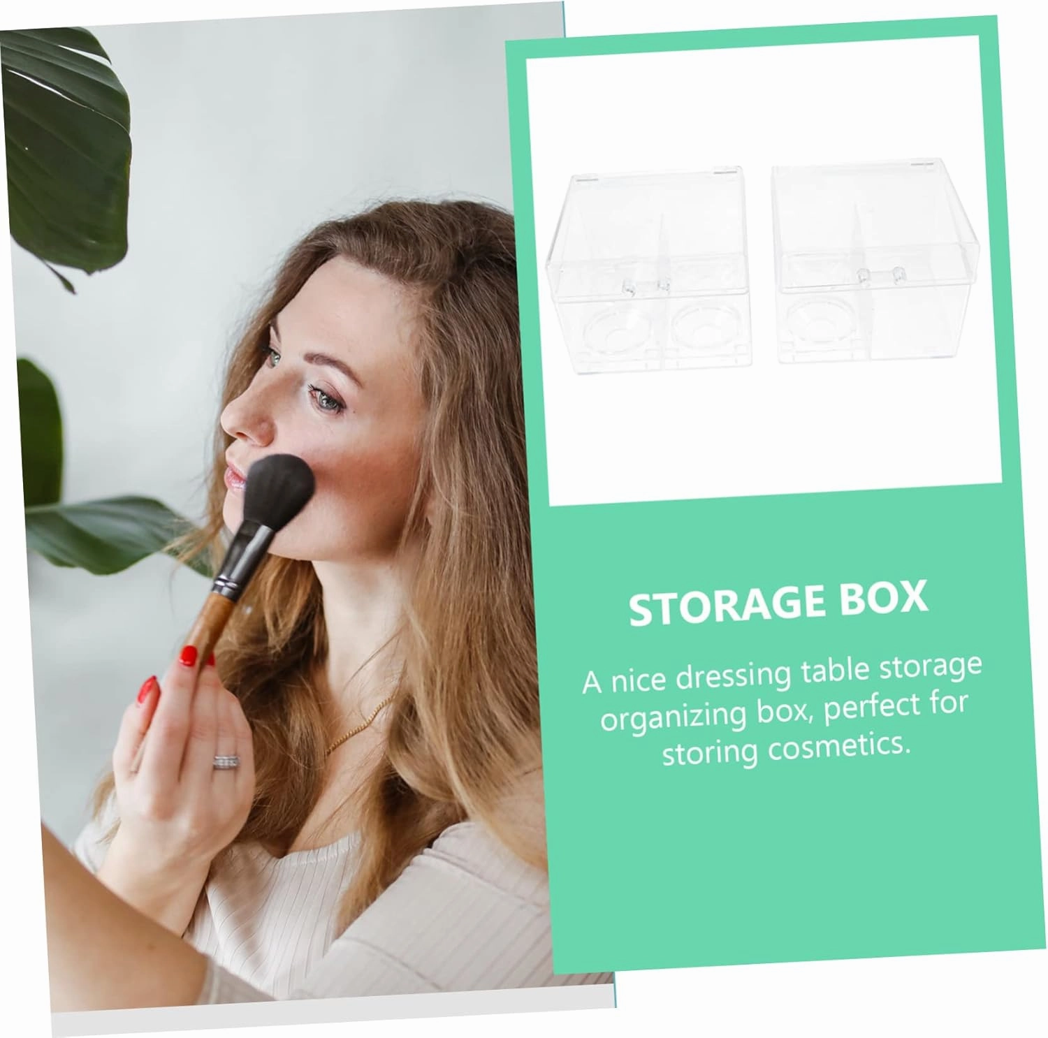 GaRcan 2Pcs Makeup Storage Box Makeup Lip Gloss Clear lipglosses Lipstick Organizer Tower Jewelry Organizer Tray Acrylic Cosmetics Organizer Cosmetic Rack Makeup Cotton O