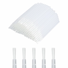 GCQQ 50PCS Disposable Lip Brushes, Clear Lipstick Applicator, Lip Wands Makeup Beauty Tool Kits PYO Cookie Paint Brush (Clear)