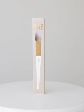 Gold Luxe Rounded Stippling Highlighter Brush