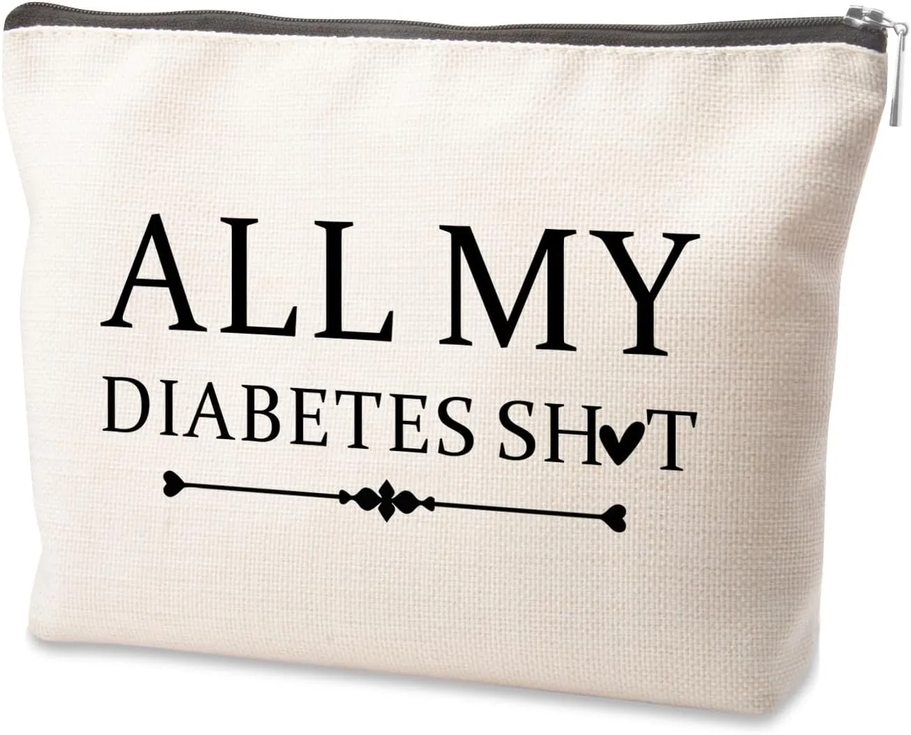 Grandparents Day Gifts Makeup Bag Pouch Personalized Gift for Diabetic Emergency Supply Bag for Grandma Grandpa Mom Dad Sister Brother for Birthday Christmas