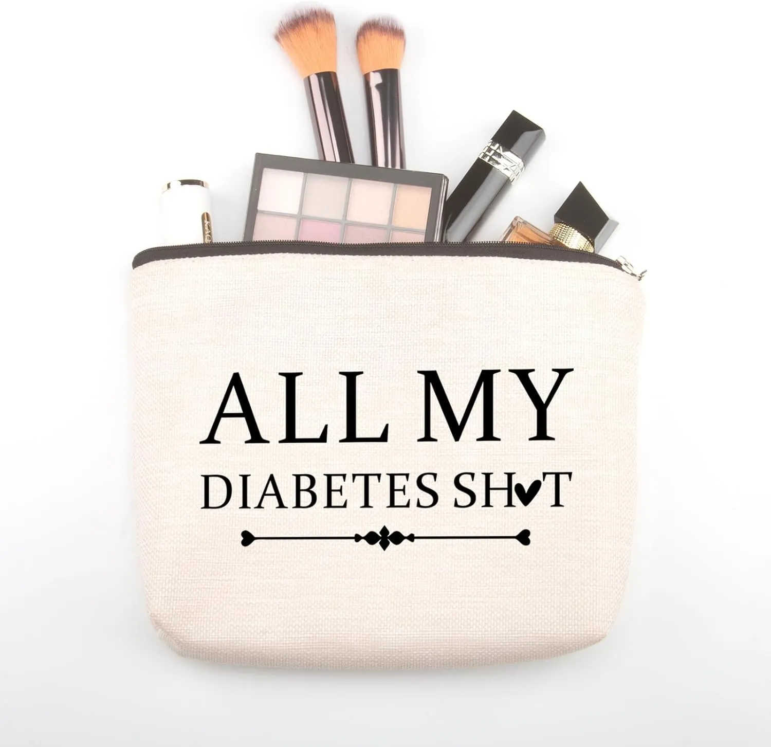 Grandparents Day Gifts Makeup Bag Pouch Personalized Gift for Diabetic Emergency Supply Bag for Grandma Grandpa Mom Dad Sister Brother for Birthday Christmas