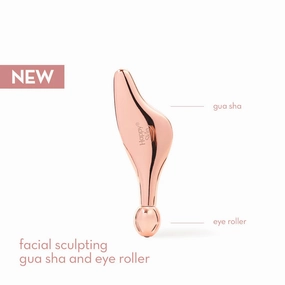 Happy Skin Facial Sculpting Gua Sha & Eye Roller (De-puff   Lift   Contour)