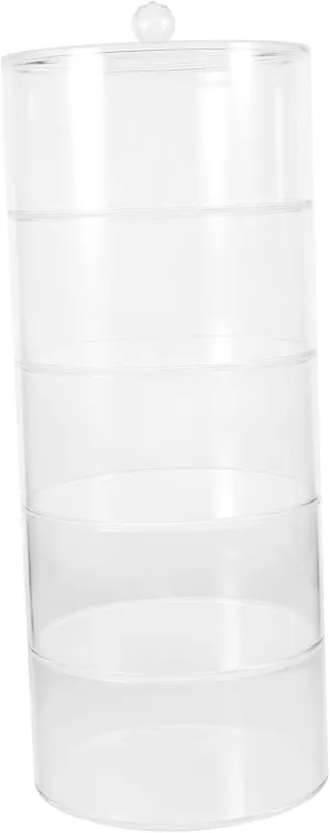 Happyyami Multi Layer Acrylic Storage Case for Jewelry Watches and Accessories Transparent Display Box for Home Organization and Space Saving Elegant Design
