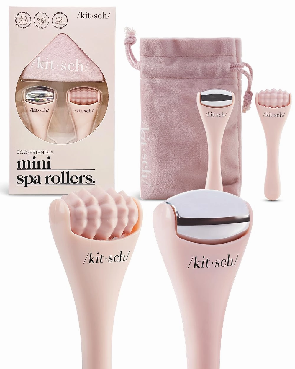 Ice Face Roller Skin Care - Facial Rollers for Eye Puffiness, Cold Skin Rollers, Lymphatic Drainage Massager, Roller Face for Wrinkles, Migraine Relief - Terracotta