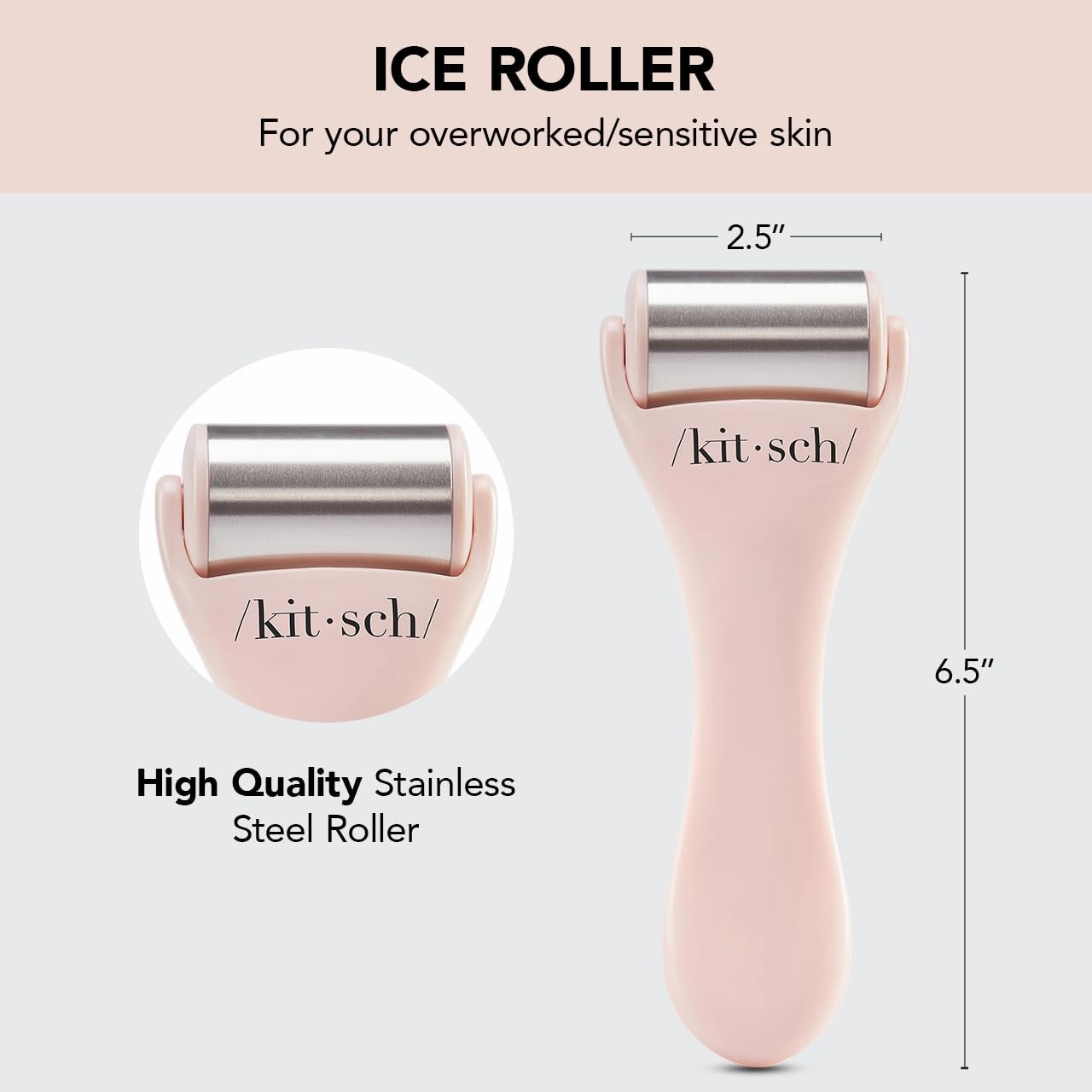 Ice Face Roller Skin Care - Facial Rollers for Eye Puffiness, Cold Skin Rollers, Lymphatic Drainage Massager, Roller Face for Wrinkles, Migraine Relief - Terracotta