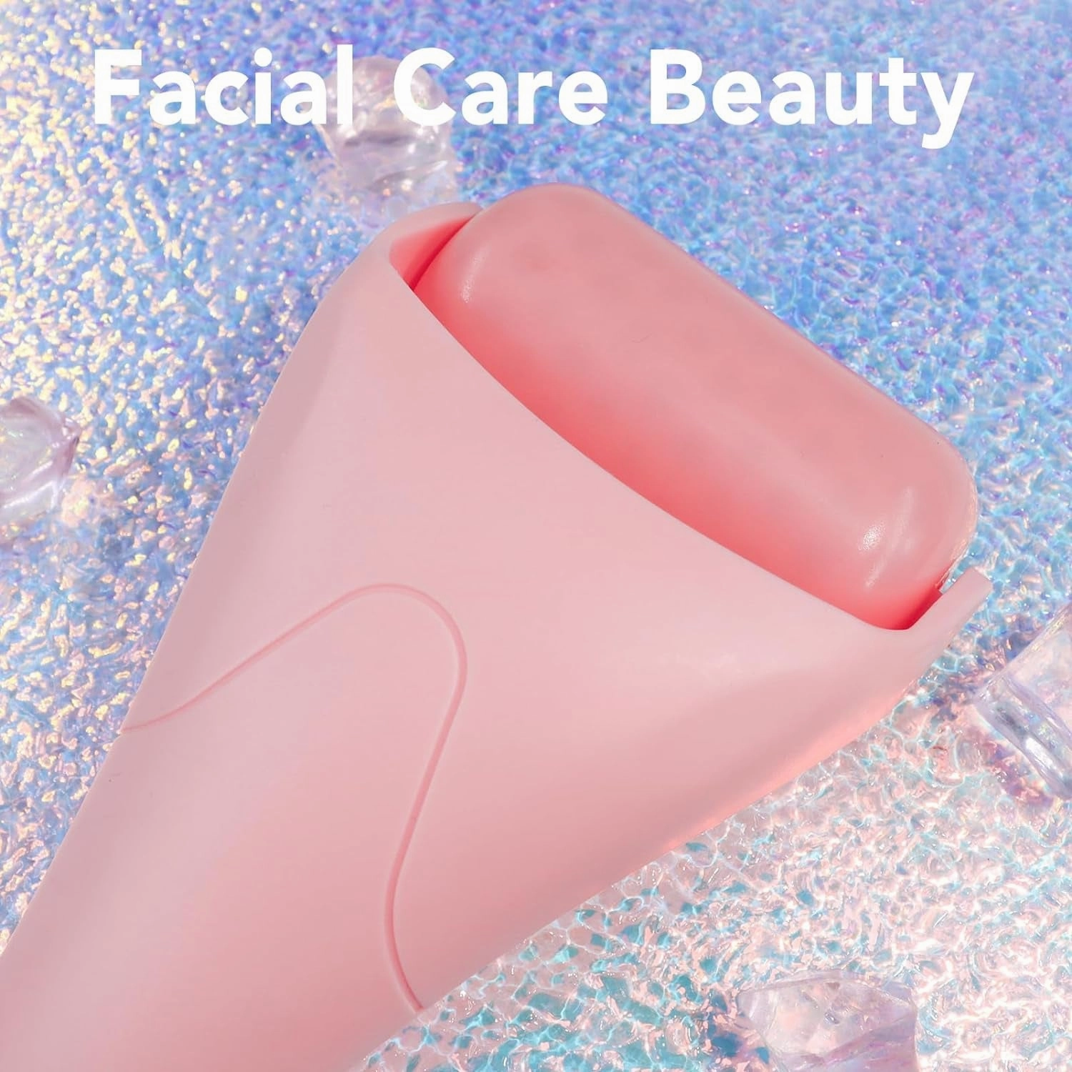 Ice Roller for Face, Skin Care Set & Ice Face Roller，Spa Gifts for Women,Skin Care Wrinkle Remover for Face, Face Massager Roller & Self Care Gifts for Woman (Pink)