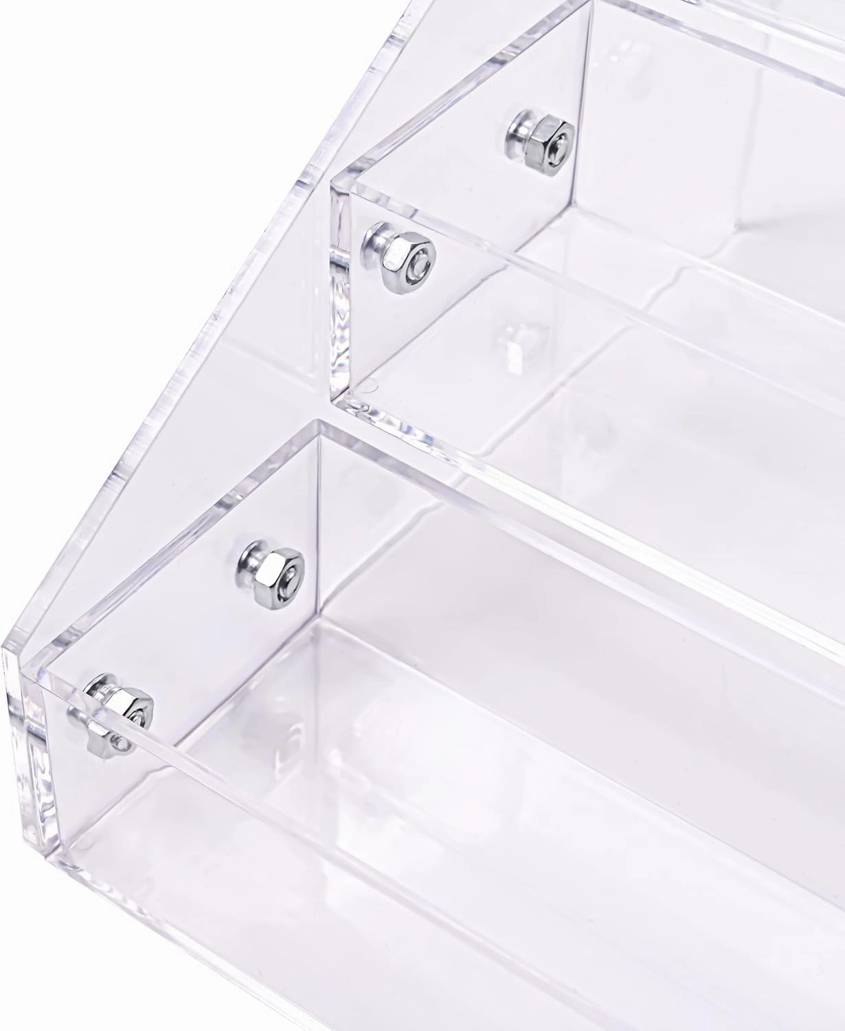 Kingtaily Organizer Rack Stand Holder Large Capacity Acrylic Clear 7 Layers for Nails Polish Essential Oil Lipstick and Sunglasses