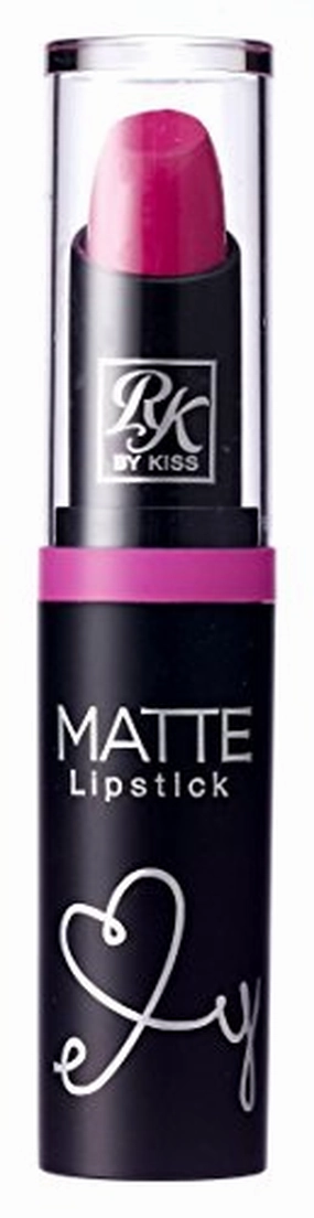 Kiss Ruby Kisses Matte Lipstick Fuchsia Fierce (3ml) (3 Pack)