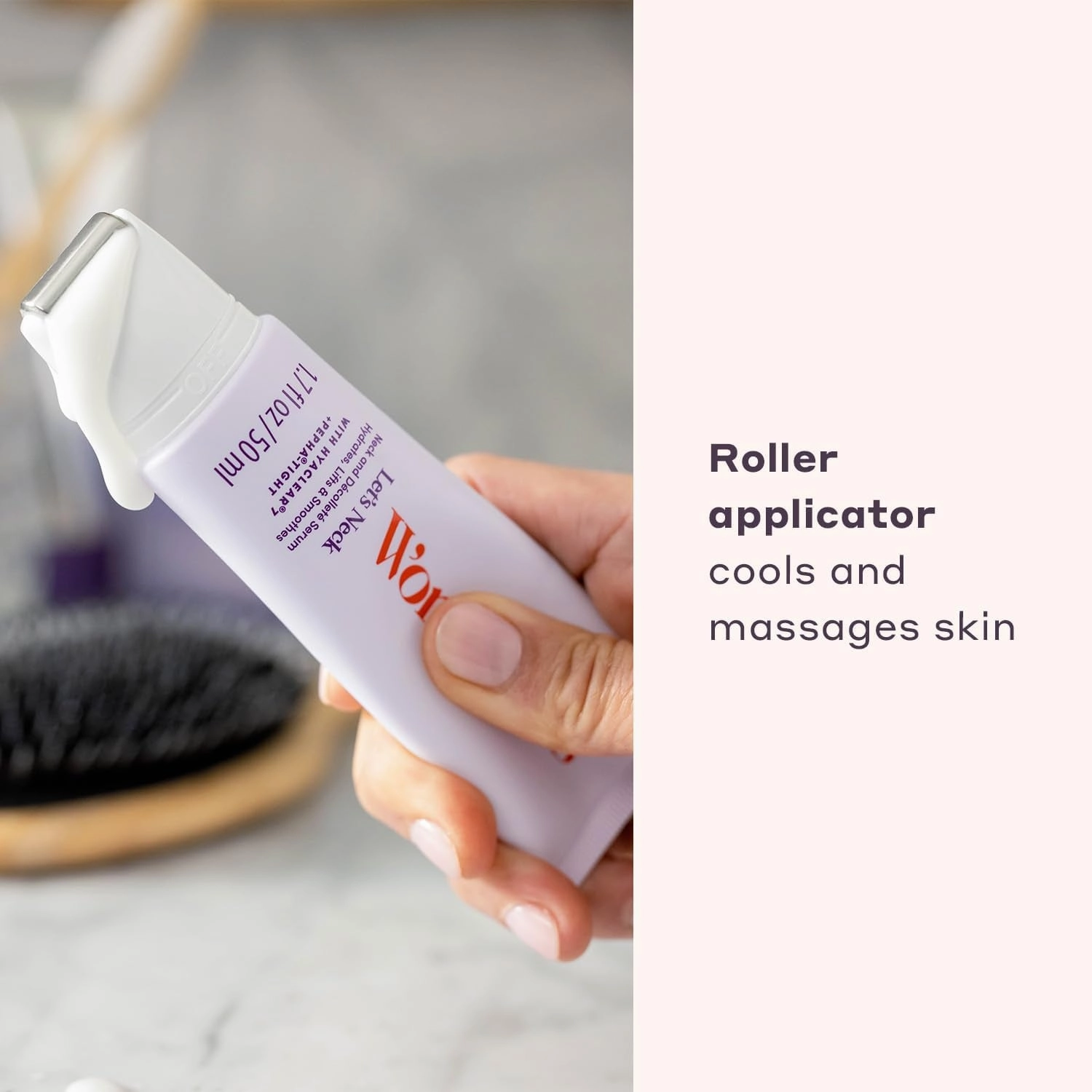 Let'S Neck Firming Serum - Roll on Neck Creams for Tightening and Firming - Daily Crepey Skin Treatment to Smooth Neck Wrinkles & Sagging Skin - Hydrate, Tighten and Lift (50Ml)