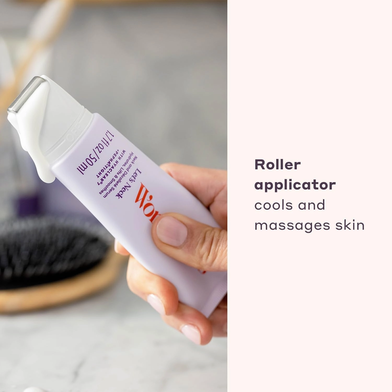 Let'S Neck Firming Serum - Roll on Neck Creams for Tightening and Firming - Daily Crepey Skin Treatment to Smooth Neck Wrinkles & Sagging Skin - Hydrate, Tighten and Lift (50Ml)