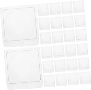 LIFKOME 40Pcs Empty Blush and Highlighter Palette DIY Transparent Makeup Container Refillable Makeup Storage Box for Custom Blush and Highlighter Creations for DIY Makeup