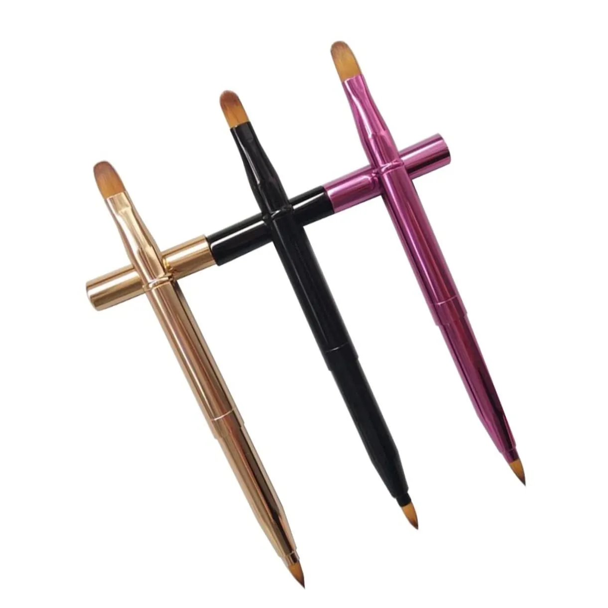 Lip Brush 6 Pcs Makeup Brush Lipstick Wands Gloss Lip Plumper Concealer Blending Brush Makeup Organizer Clear Makeup Organiser Dustproof Curler Face Makeup Organizer with Lid Mask Stain