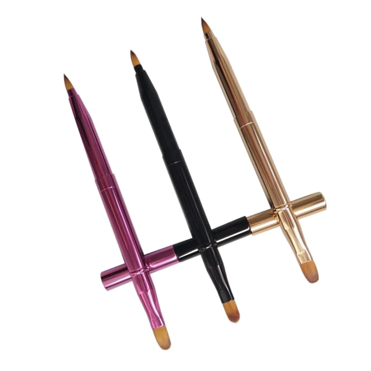 Lip Brush 6 Pcs Makeup Brush Lipstick Wands Gloss Lip Plumper Concealer Blending Brush Makeup Organizer Clear Makeup Organiser Dustproof Curler Face Makeup Organizer with Lid Mask Stain