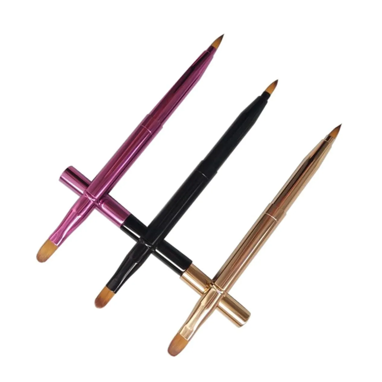Lip Brush 6 Pcs Makeup Brush Lipstick Wands Gloss Lip Plumper Concealer Blending Brush Makeup Organizer Clear Makeup Organiser Dustproof Curler Face Makeup Organizer with Lid Mask Stain