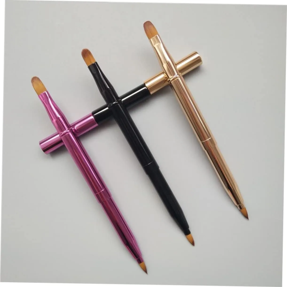 Lip Brush 6 Pcs Makeup Brush Lipstick Wands Gloss Lip Plumper Concealer Blending Brush Makeup Organizer Clear Makeup Organiser Dustproof Curler Face Makeup Organizer with Lid Mask Stain